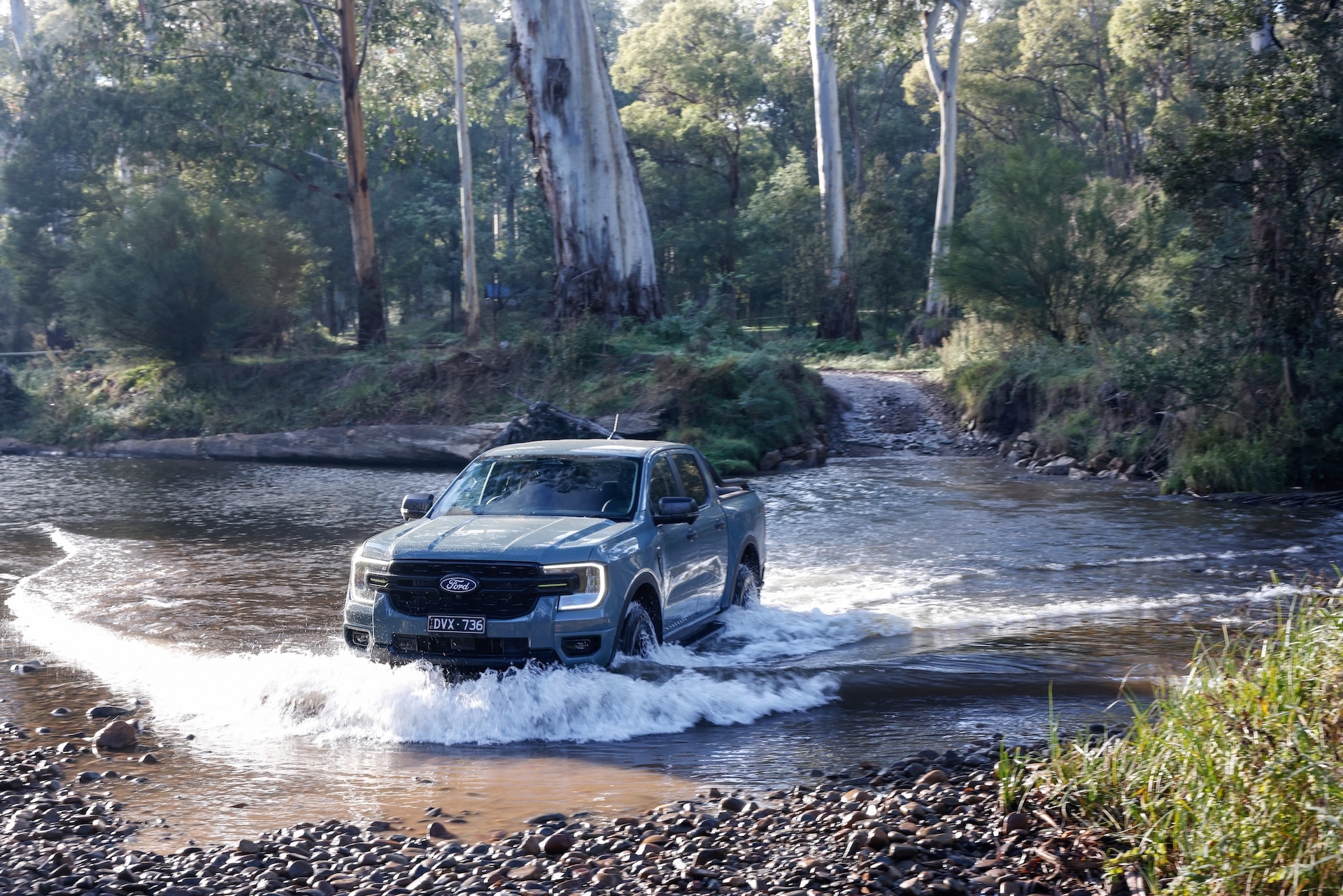 Australian-spec 2026 Ford Ranger Wolftrak pictured. Not all vehicle variants or features will be available in all countries. Actual specifications for each country will be published prior to launch in that country.